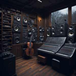 Musikstudio mit Material